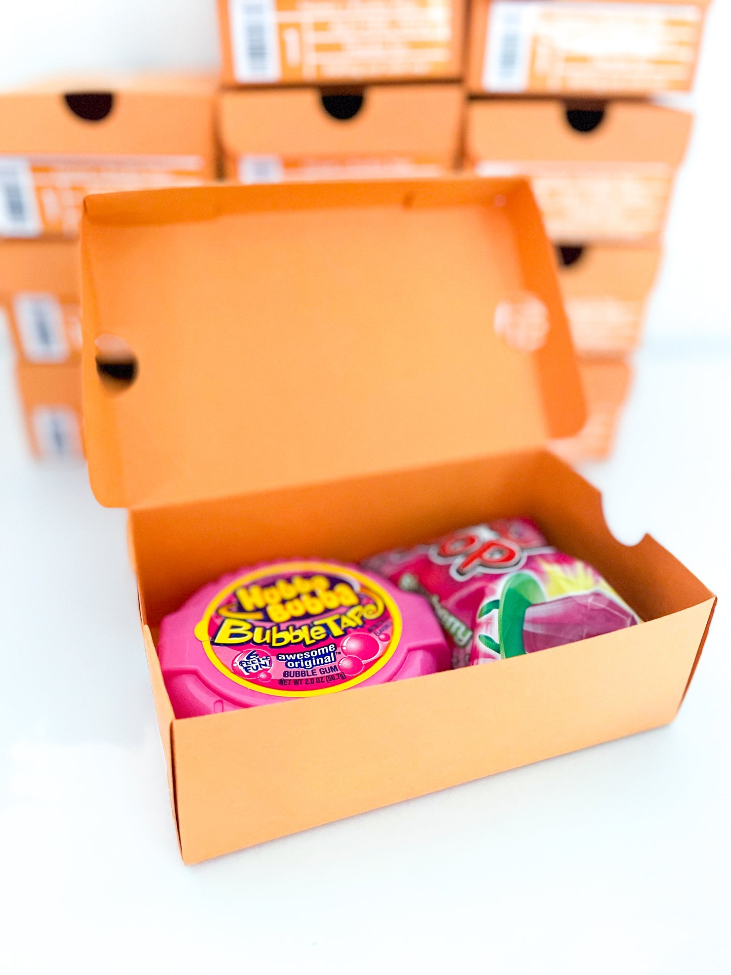 Personalized Orange Mini Sneaker Favor Boxes