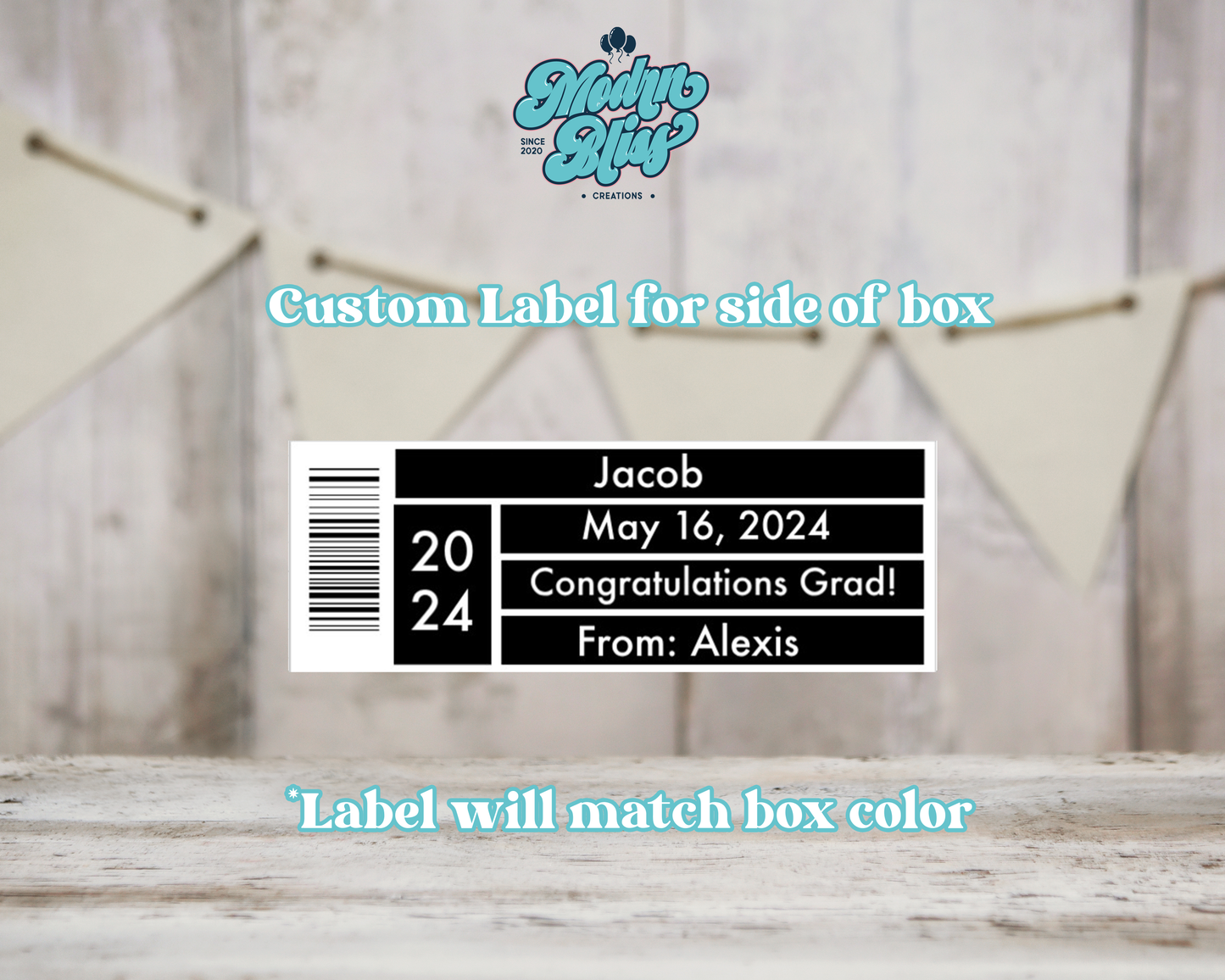 Personalized Graduation Mini Sneaker Gift Box