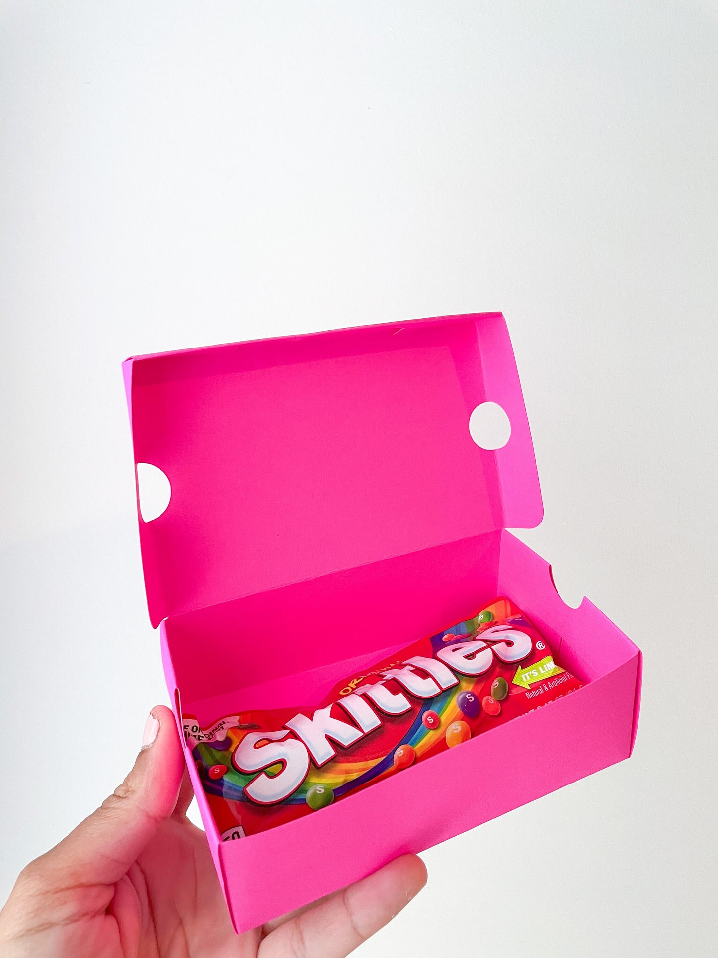 Personalized Hot Pink Mini Sneaker Favor Boxes