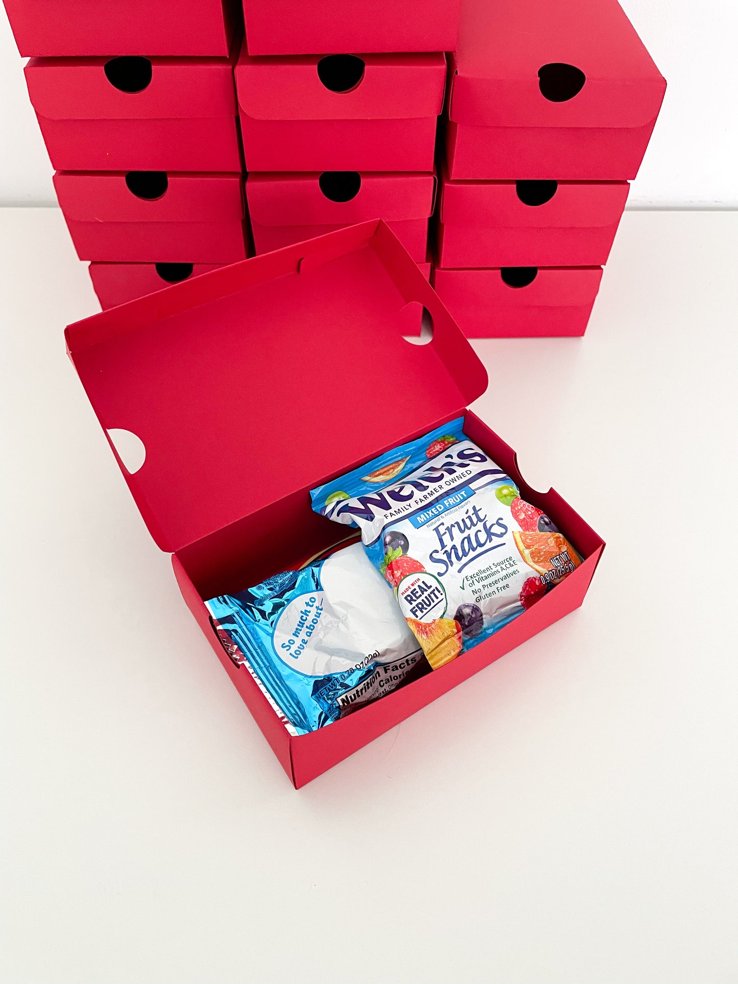 Personalized Red Mini Sneaker Favor Boxes