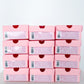 Personalized Light Pink Mini Sneaker Favor Boxes