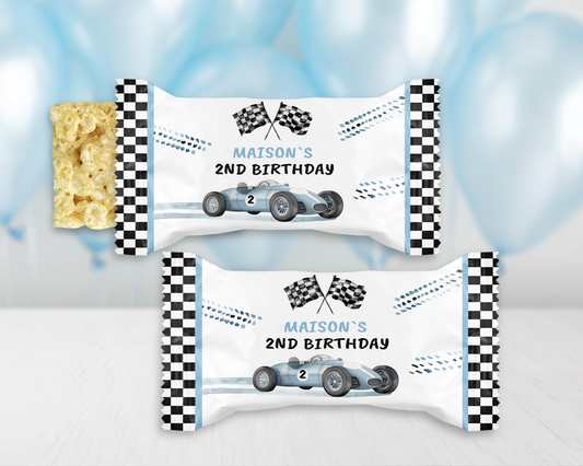 Race Car Rice Krispy Treats Wrappers - 12 Ct