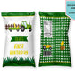 Personalized Tractor Potato Chip Bag Wrappers - 12 Ct