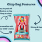 Personalized Carnival Potato Chip Bag Wrappers - 12 Ct
