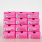 Personalized Hot Pink Mini Sneaker Favor Boxes